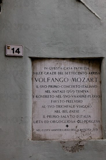 La Casa Mozart à Rovereto