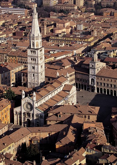 Dans les rues de Modène, en Italie