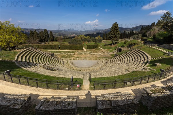 Roman vestige in Fiesole, Italy