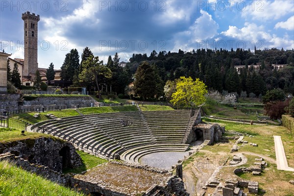 Roman vestige in Fiesole, Italy