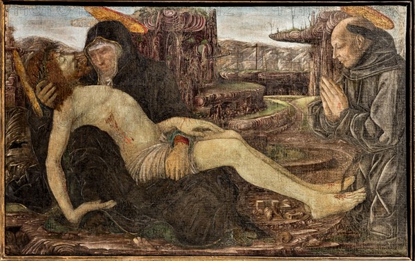 “Pietà con committente in veste di San Francesco"