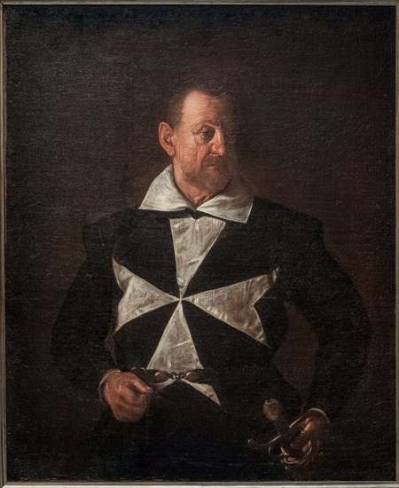 Portrait of a knight of Malta by Caravaggio