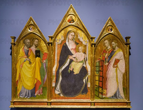Triptych with Madonna Enthroned with Child