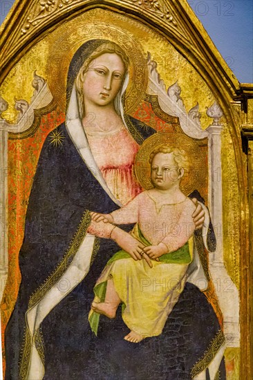 Triptych with Madonna Enthroned with Child