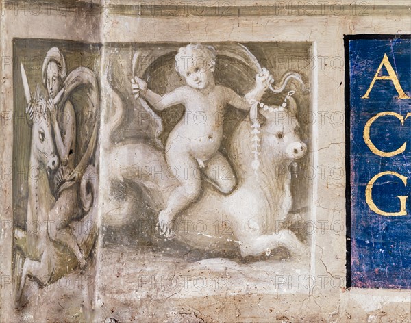 Fresco on the North-East wall of the Piccolomini Library in Siena