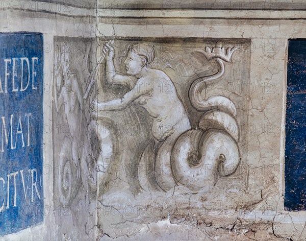 Fresco on the South-East wall of the Piccolomini Library in Siena