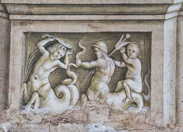 Fresco on the South-West wall of the Piccolomini Library in Siena