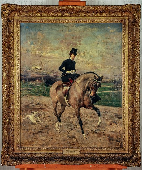 Boldini, "The Amazon (Alice Regnault on horseback)"