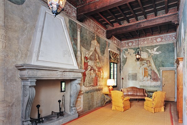 Interior view of the Bicocca degli Arcimboldi in Milan