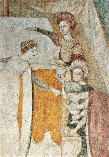Interior fresco from the Bicocca degli Arcimboldi in Milan