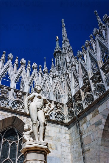 Exterior view of the Milan Cathedral