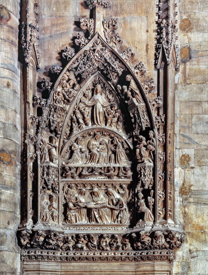 The Milan Cathedral: portal of the South sacristy