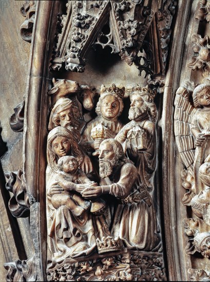 The Milan Cathedral: portal of the South sacristy