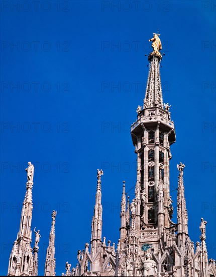 Exterior view of the Milan Cathedral