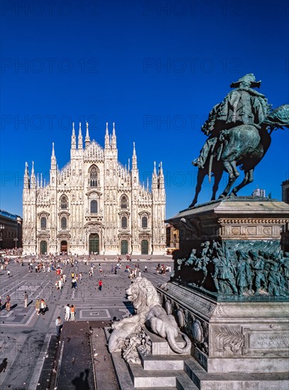 Exterior view of the Milan Cathedral