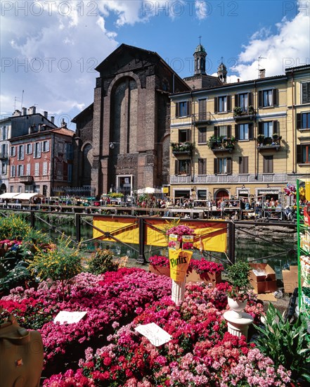 Veduta della Chiesa di S.Maria delle Grazie al Naviglio