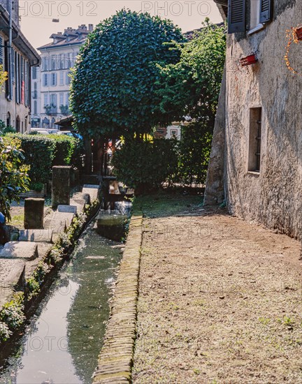 Ancien lavoir d'une rue de Milan