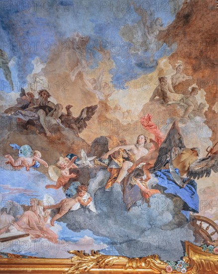 Palazzo Clerici,  Galleria degli arazzi o salone del Tiepolo