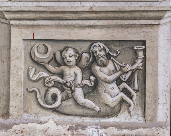 Fresco on the South-West wall of the Piccolomini Library in Siena