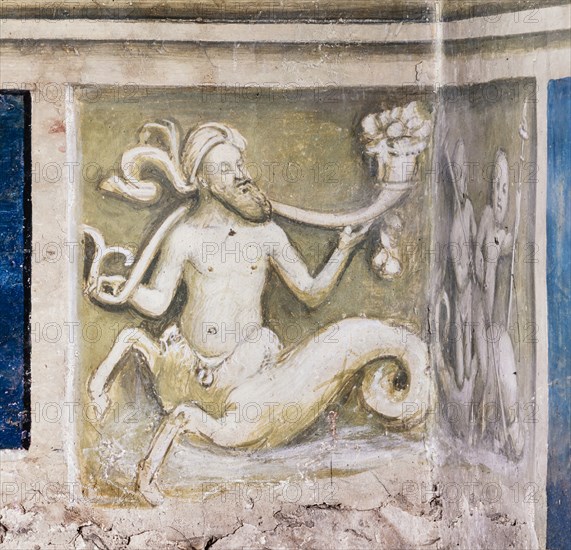 Fresco on the South-West wall of the Piccolomini Library in Siena