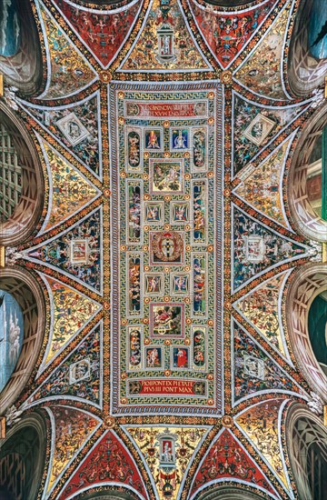 Vault of the Piccolomini Library in Siena