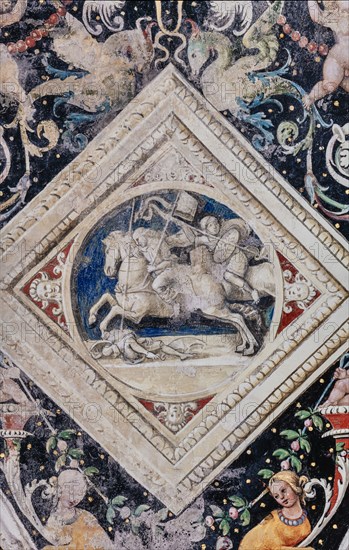 Vault of the Piccolomini Library in Siena