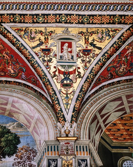 Vault of the Piccolomini Library in Siena