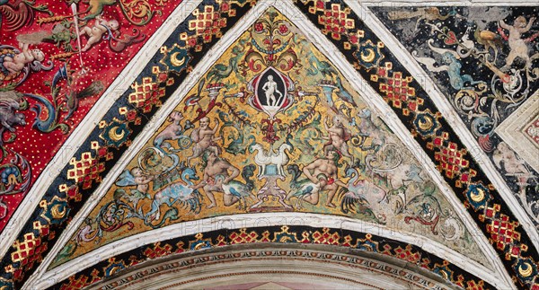 Vault of the Piccolomini Library in Siena