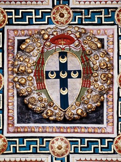 Ceiling of the Piccolomini Library in Siena