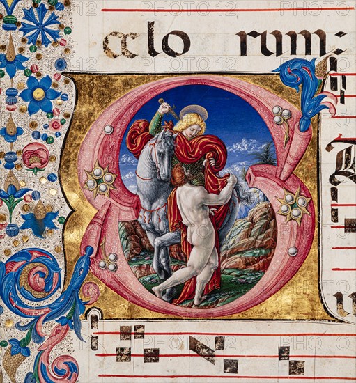 Choir book located at the Piccolomini Library in Siena