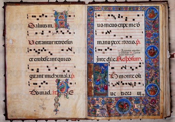 Recueil de chants conservé à la Libreria Piccolomini de Sienne