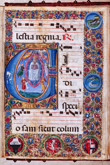 Recueil de chants conservé à la Libreria Piccolomini de Sienne