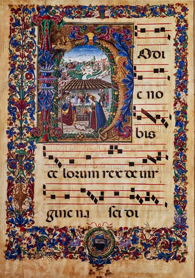 Recueil de chants conservé à la Libreria Piccolomini de Sienne