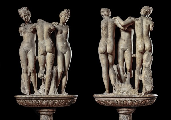 The Three Graces, of the Piccolomini Library in Siena