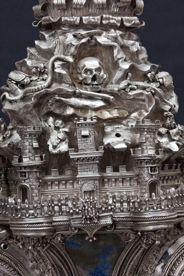 Détail de la Grande Croix d'argent du Trésor de Saint-Jean, Museo dell'Opera del Duomo, Florence