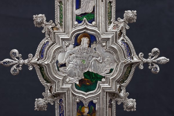 Détail de la Grande Croix d'argent du Trésor de Saint-Jean, Museo dell'Opera del Duomo, Florence