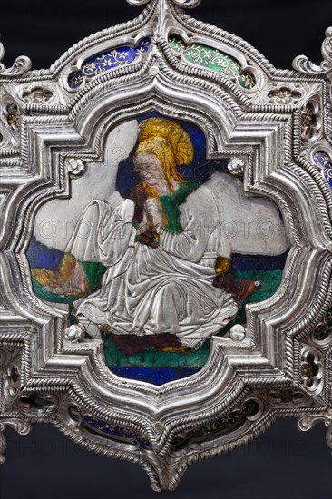 Détail de la Grande Croix d'argent du Trésor de Saint-Jean, Museo dell'Opera del Duomo, Florence