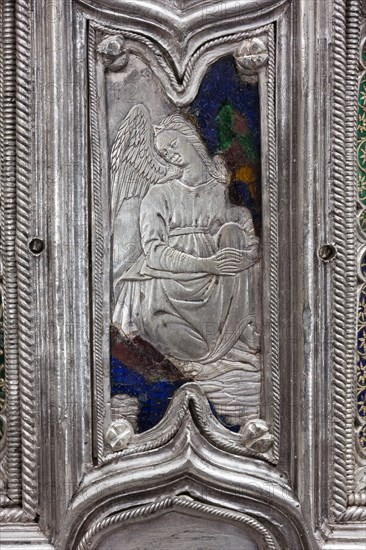 Détail de la Grande Croix d'argent du Trésor de Saint-Jean, Museo dell'Opera del Duomo, Florence