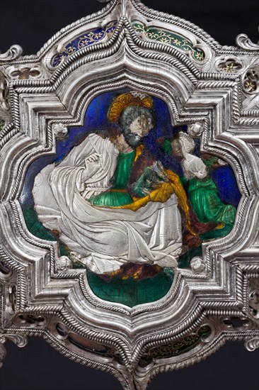 Détail de la Grande Croix d'argent du Trésor de Saint-Jean, Museo dell'Opera del Duomo, Florence