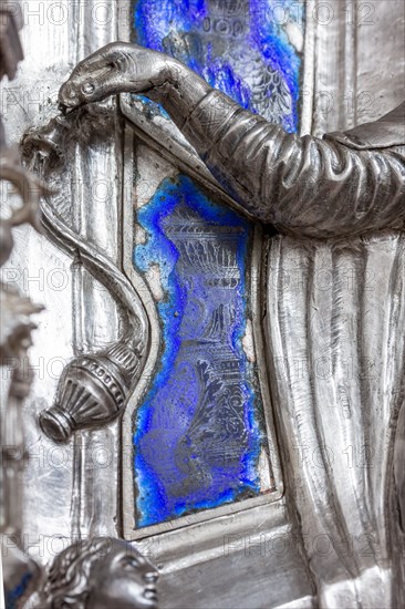 Détail de l'autel en argent du Trésor de Saint-Jean, Museo dell'Opera del Duomo, Florence