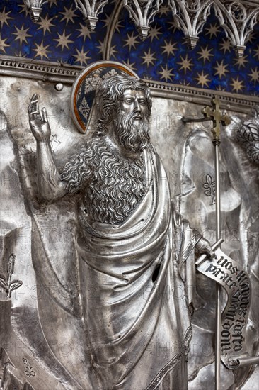 Détail de l'autel en argent du Trésor de Saint-Jean, Museo dell'Opera del Duomo, Florence