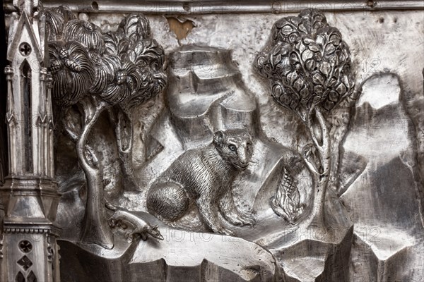 Détail de l'autel en argent du Trésor de Saint-Jean, Museo dell'Opera del Duomo, Florence