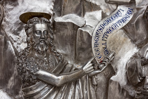 Détail de l'autel en argent du Trésor de Saint-Jean, Museo dell'Opera del Duomo, Florence