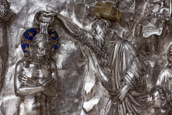 Détail de l'autel en argent du Trésor de Saint-Jean, Museo dell'Opera del Duomo, Florence