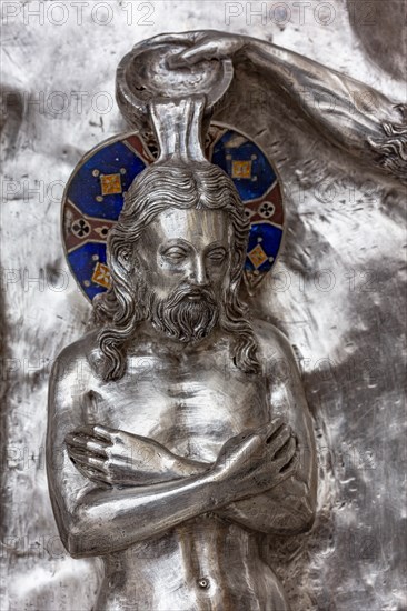 Détail de l'autel en argent du Trésor de Saint-Jean, Museo dell'Opera del Duomo, Florence