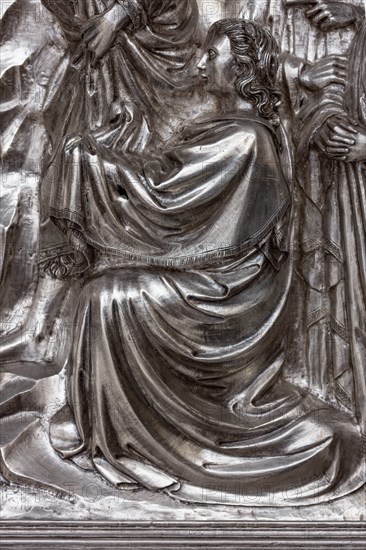 Détail de l'autel en argent du Trésor de Saint-Jean, Museo dell'Opera del Duomo, Florence