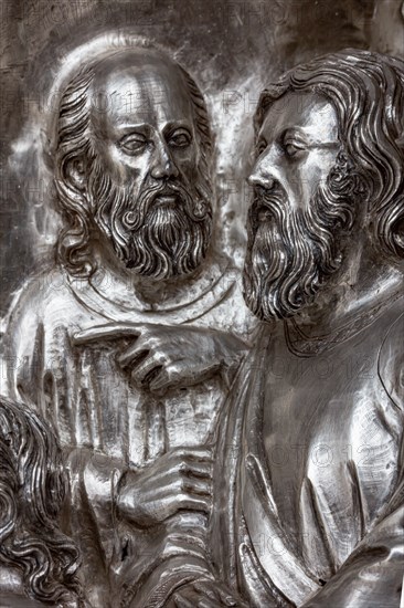 Détail de l'autel en argent du Trésor de Saint-Jean, Museo dell'Opera del Duomo, Florence