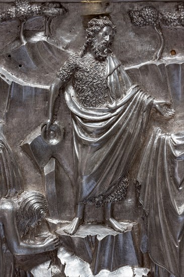 Détail de l'autel en argent du Trésor de Saint-Jean, Museo dell'Opera del Duomo, Florence