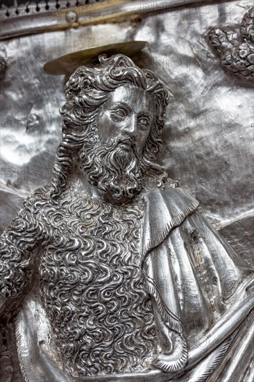 Détail de l'autel en argent du Trésor de Saint-Jean, Museo dell'Opera del Duomo, Florence