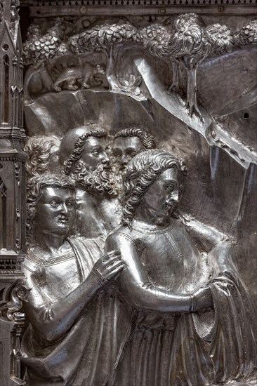 Détail de l'autel en argent du Trésor de Saint-Jean, Museo dell'Opera del Duomo, Florence